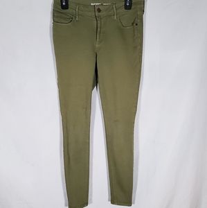 OLD NAVY OLIVE/ARMY GREEN ROCKSTAR MID RISE WAIST SKINNY JEANS